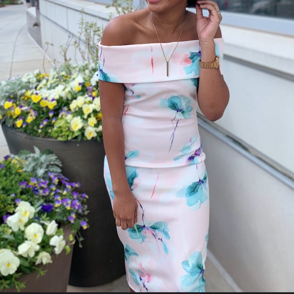 ASOS Floral midi dress